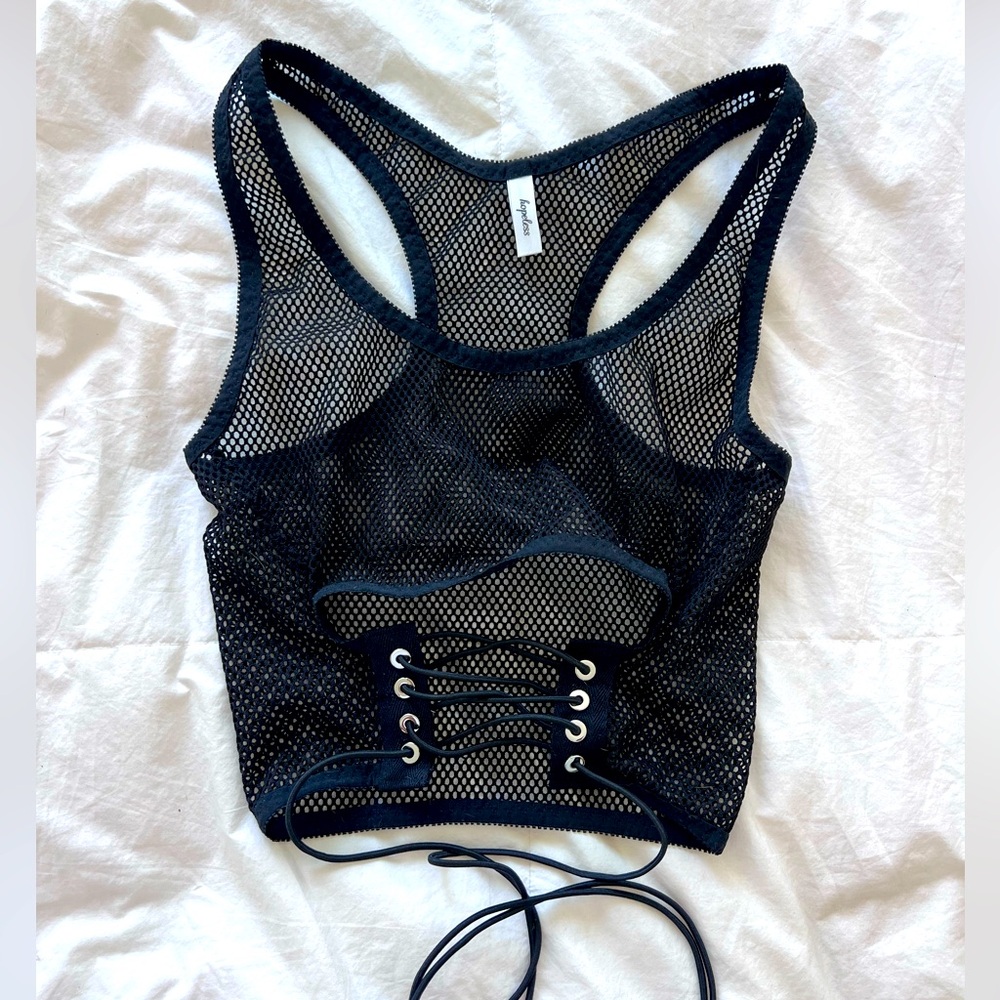 Hopeless Lingerie Black Mesh Corset Top